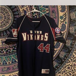 Vikings Baseball Jersey with Number 44